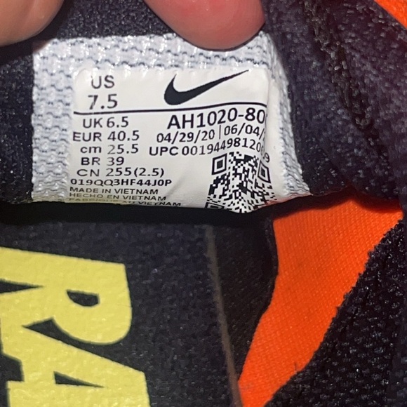 Nike women’s Zoom Rival M 9 Bright Mango spiked running shoes size 7.5 - Picture 6 of 10